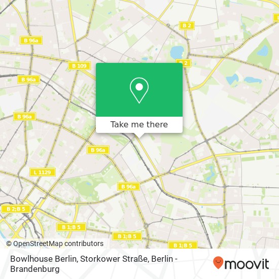 Bowlhouse Berlin, Storkower Straße map