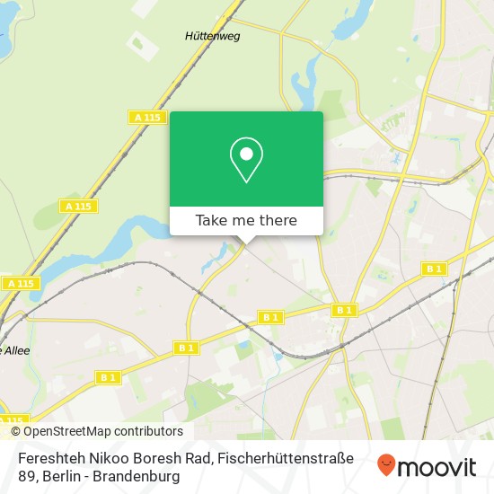 Fereshteh Nikoo Boresh Rad, Fischerhüttenstraße 89 map