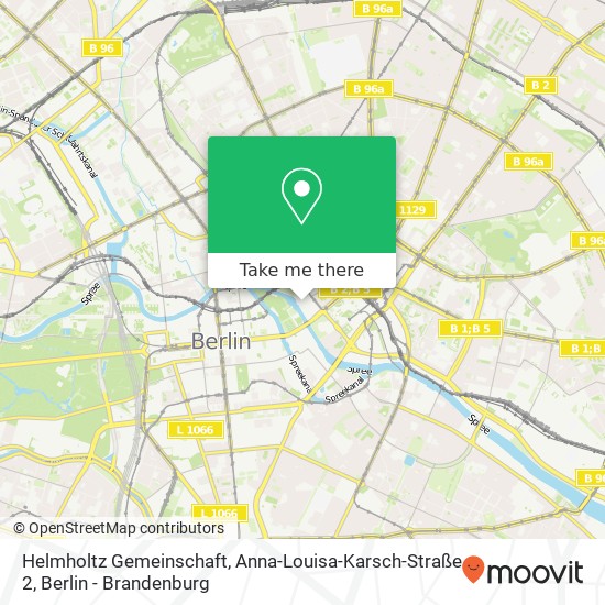 Карта Helmholtz Gemeinschaft, Anna-Louisa-Karsch-Straße 2