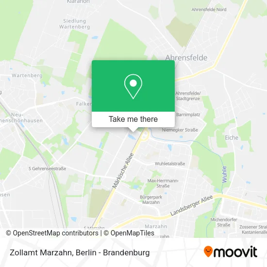 Карта Zollamt Marzahn