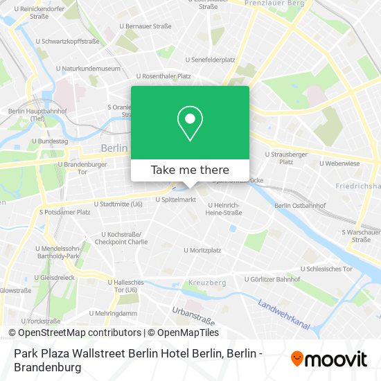 Park Plaza Wallstreet Berlin Hotel Berlin map