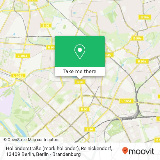 Holländerstraße (mark holländer), Reinickendorf, 13409 Berlin map