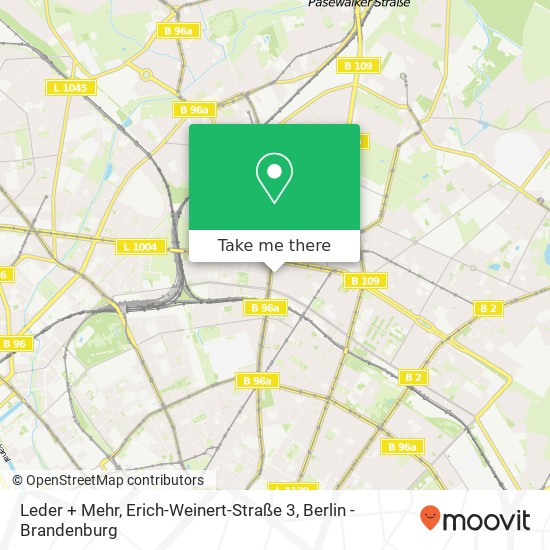 Карта Leder + Mehr, Erich-Weinert-Straße 3