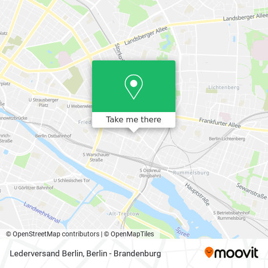 Lederversand Berlin map