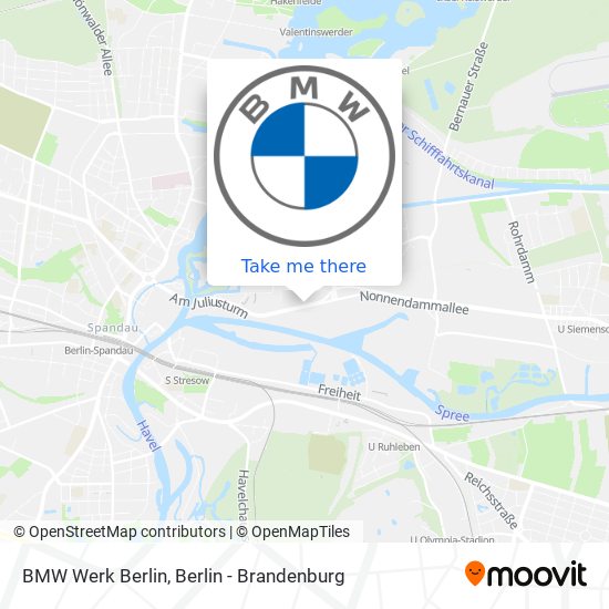 BMW Werk Berlin map