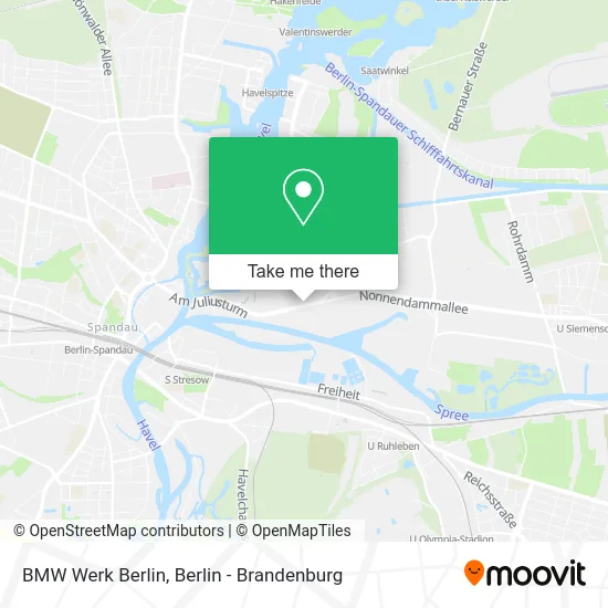 BMW Werk Berlin map
