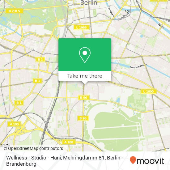 Wellness - Studio - Hani, Mehringdamm 81 map