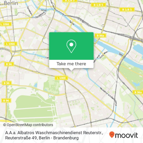 A.A.a. Albatros Waschmaschinendienst Reuterstr., Reuterstraße 49 map