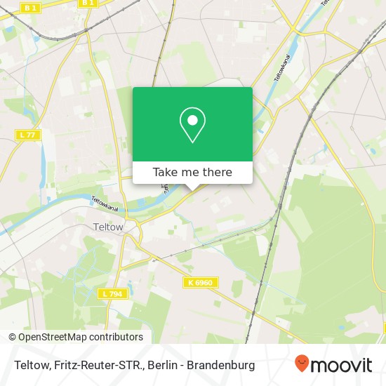 Teltow, Fritz-Reuter-STR. map