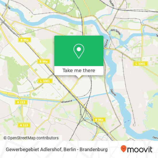 Gewerbegebiet Adlershof map