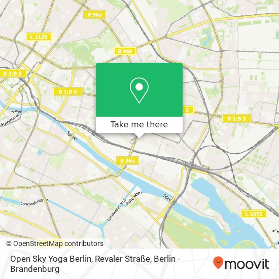 Карта Open Sky Yoga Berlin, Revaler Straße