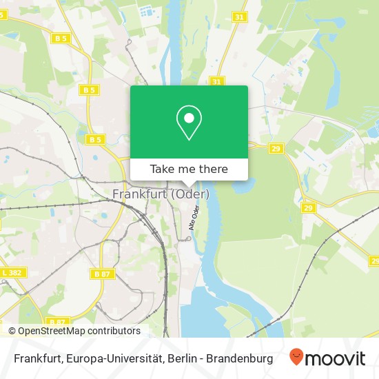 Frankfurt, Europa-Universität map