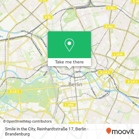 Smile in the City, Reinhardtstraße 17 map