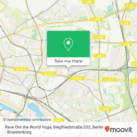 Rave Om the World Yoga, Siegfriedstraße 202 map