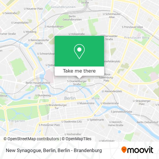 New Synagogue, Berlin map