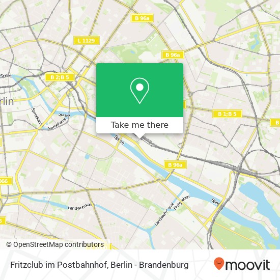 Fritzclub im Postbahnhof map
