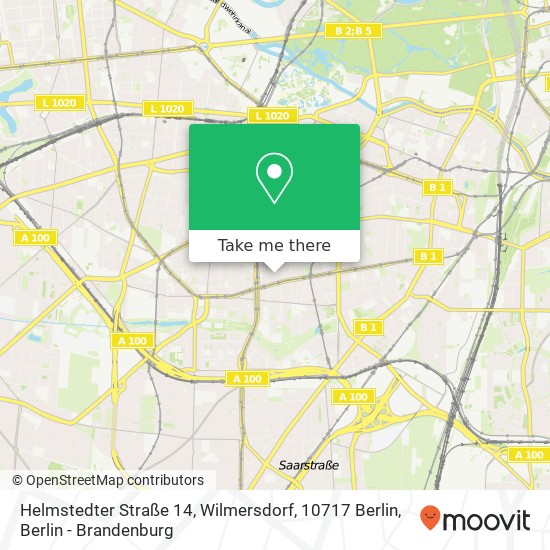 Helmstedter Straße 14, Wilmersdorf, 10717 Berlin map