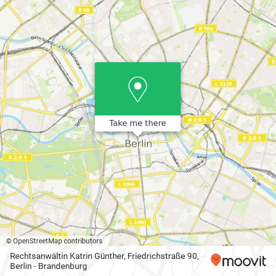 Rechtsanwältin Katrin Günther, Friedrichstraße 90 map