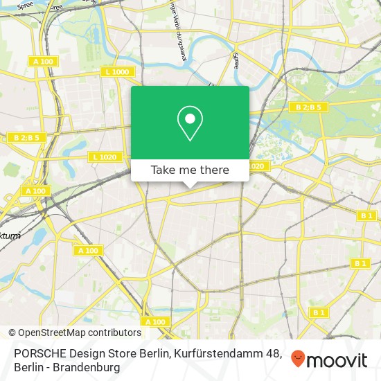 PORSCHE Design Store Berlin, Kurfürstendamm 48 map