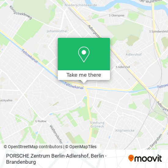 PORSCHE Zentrum Berlin-Adlershof map