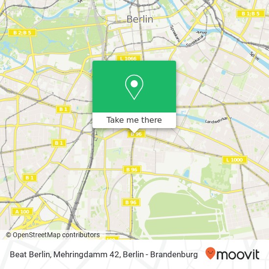 Карта Beat Berlin, Mehringdamm 42