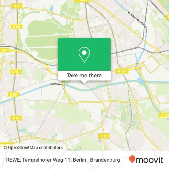 REWE, Tempelhofer Weg 11 map