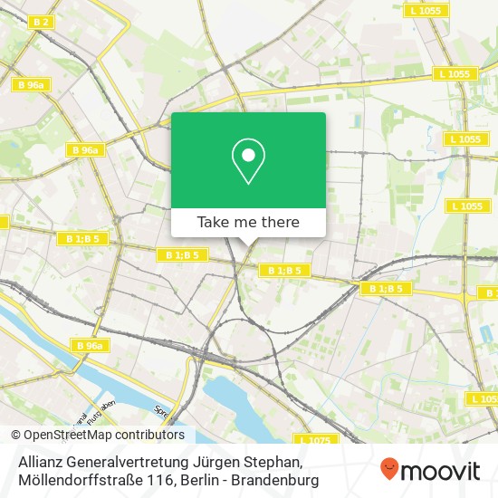 Allianz Generalvertretung Jürgen Stephan, Möllendorffstraße 116 map