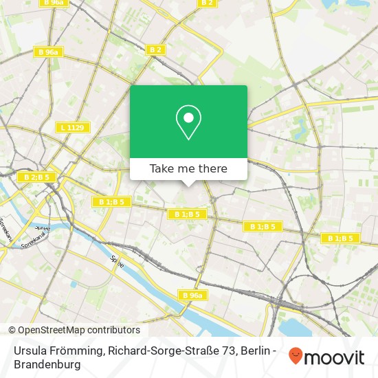 Карта Ursula Frömming, Richard-Sorge-Straße 73