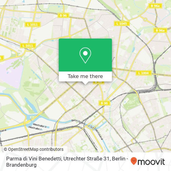 Карта Parma di Vini Benedetti, Utrechter Straße 31