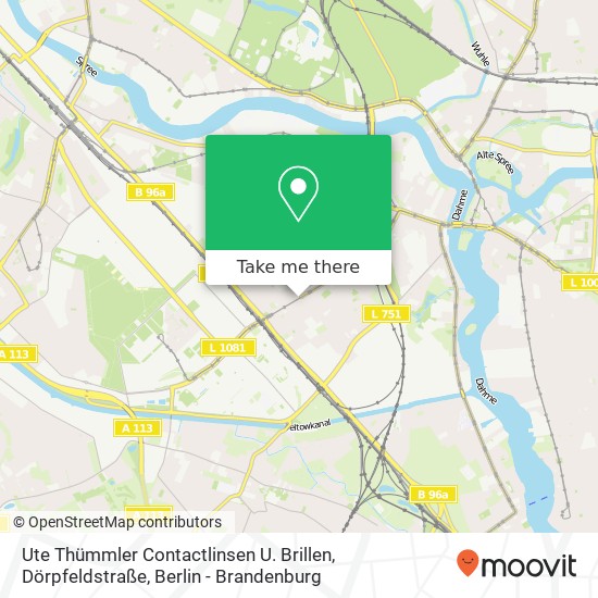 Карта Ute Thümmler Contactlinsen U. Brillen, Dörpfeldstraße