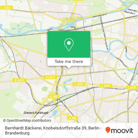Карта Bernhardt Bäckerei, Knobelsdorffstraße 39