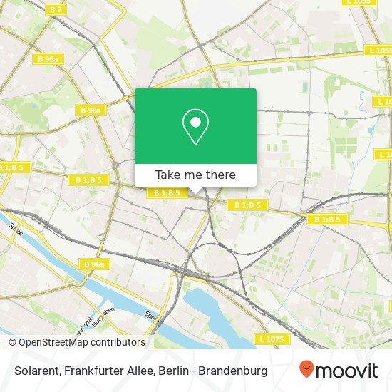 Solarent, Frankfurter Allee map