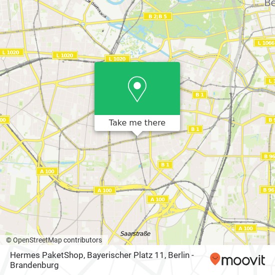 Hermes PaketShop, Bayerischer Platz 11 map