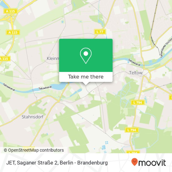 JET, Saganer Straße 2 map
