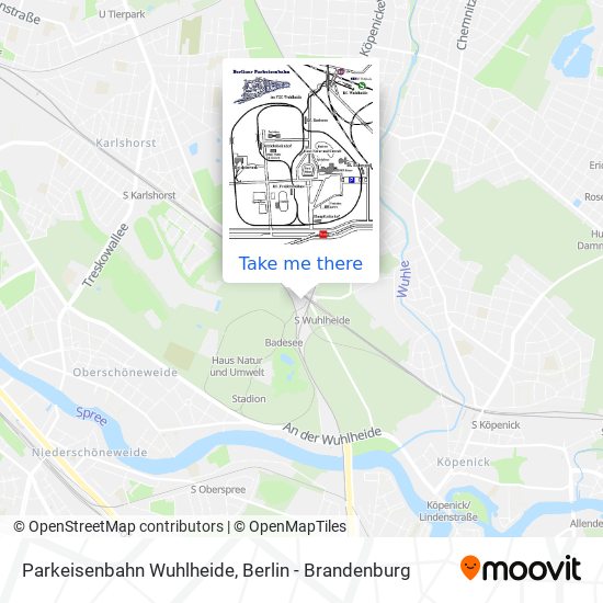 Parkeisenbahn Wuhlheide map