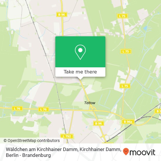 Wäldchen am Kirchhainer Damm, Kirchhainer Damm map