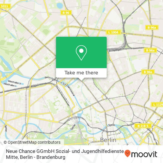 Neue Chance GGmbH Sozial- und Jugendhilfedienste Mitte map