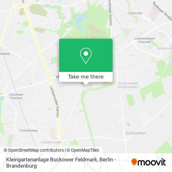 Kleingartenanlage Buckower Feldmark map