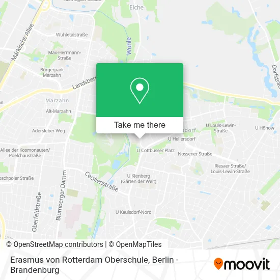 Erasmus von Rotterdam Oberschule map