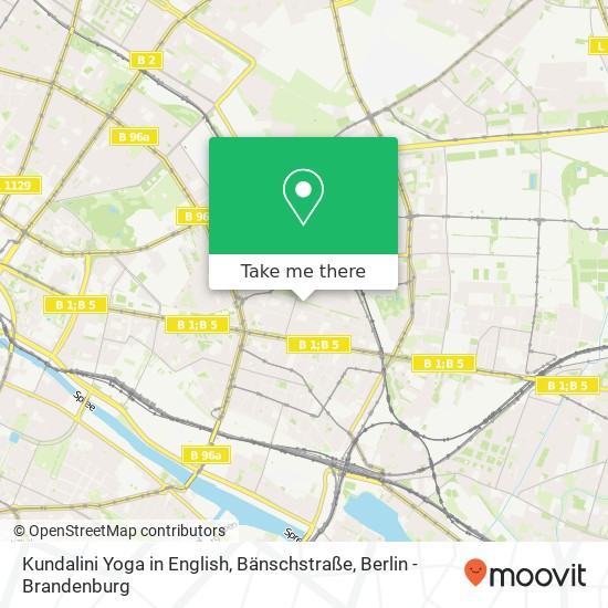 Kundalini Yoga in English, Bänschstraße map