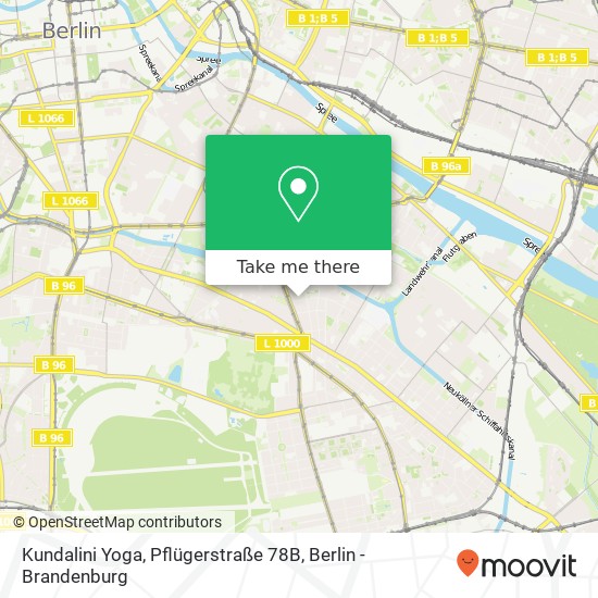 Карта Kundalini Yoga, Pflügerstraße 78B