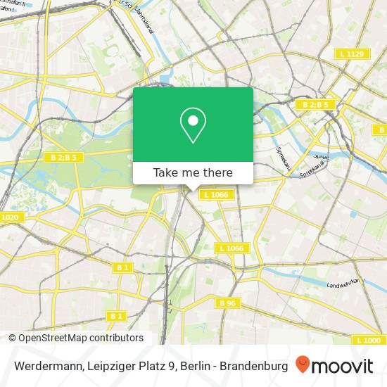 Карта Werdermann, Leipziger Platz 9