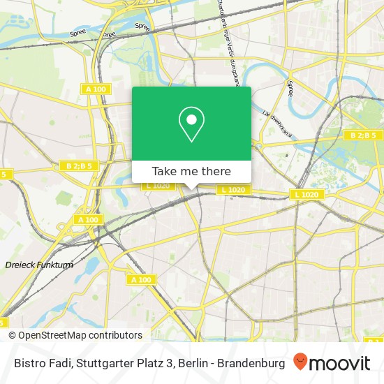 Карта Bistro Fadi, Stuttgarter Platz 3