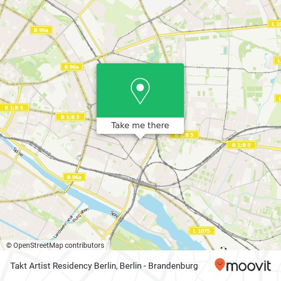 Takt Artist Residency Berlin map