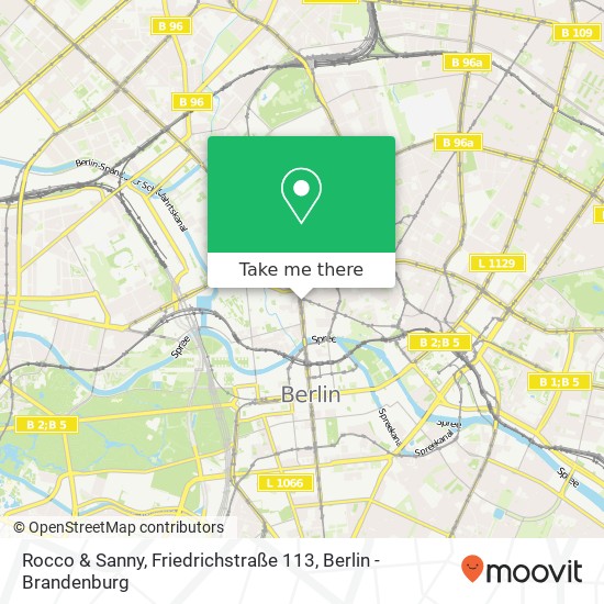 Карта Rocco & Sanny, Friedrichstraße 113