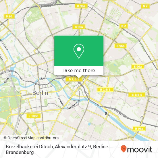 Карта Brezelbäckerei Ditsch, Alexanderplatz 9