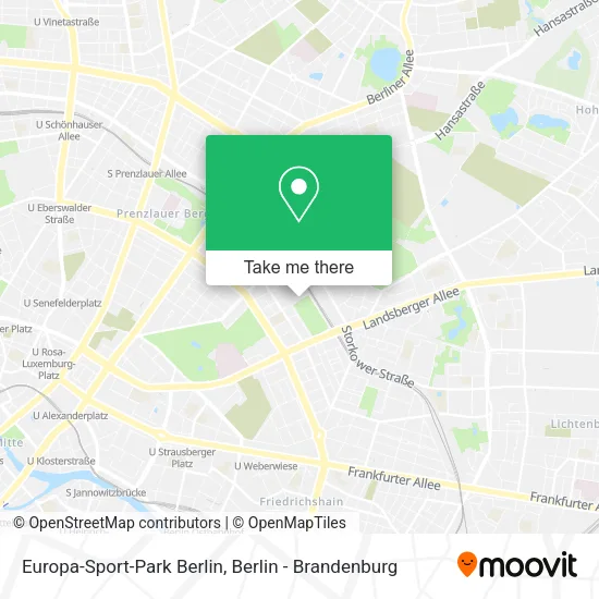 Карта Europa-Sport-Park Berlin