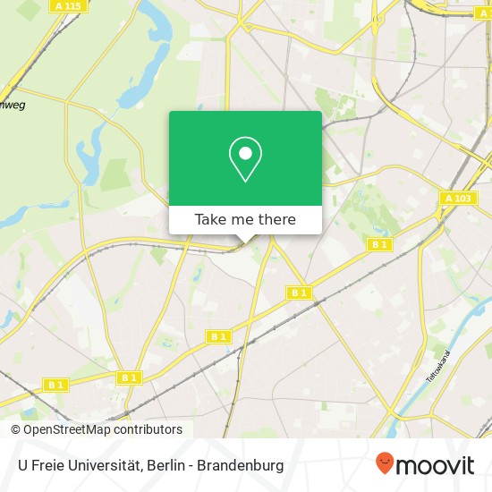 U Freie Universität map