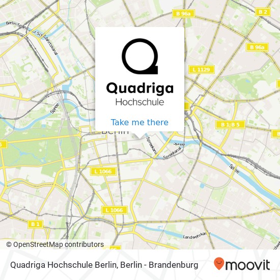 Quadriga Hochschule Berlin, Werderscher Markt 13 map