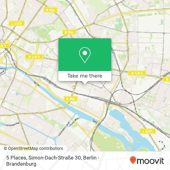 5 Places, Simon-Dach-Straße 30 map